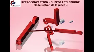 Miniature : [04/09] – Rétroconception Support téléphone : Modélisation de la pièce 3