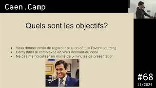 Miniature : CaenCamp #68 : C'est quoi l'Event Sourcing et pourquoi tu vas adorer !
