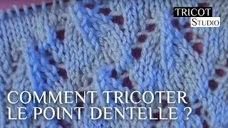 Miniature : Point dentelle pour étole - Tricot Studio