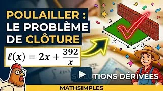Miniature : 🤡Le sens concret et réel de la dérivée 🧑‍🌾le fermier et son poulailler🐓#maths 