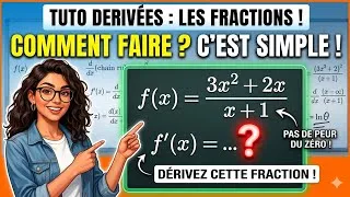 Miniature : Dériver une fraction : C’est bien plus facile que vous ne le croyez !