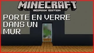 Miniature : PORTE à PISTON en VERRE dans un MUR | Tuto Redstone #18 | Minecraft Bedrock Edition (FR)