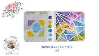 Miniature : Aquarelle abstraite #7  - On joue avec les formes et les couleurs ! 🎨🌈✨