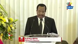 Miniature : Le discours du président Paul Biya en présence du Pape au palais de l’unité 