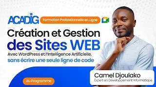 Miniature : Programme Complet de la Formation en Création de Site Web avec WordPress & IA  | 10 Jours