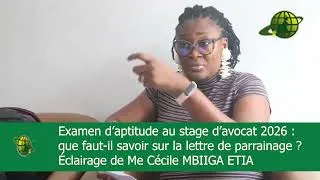 Miniature : ⚖️📌 Examen d’aptitude au stage d’avocat 2026 : la lettre de parrainage, un document clé ?🗣️Décryp...