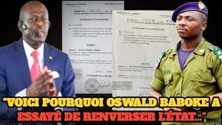 Miniature : Coup d'Etat et affaire de faux décret: c'est fini, les masques sont tombés, Oswald Baboke exposé