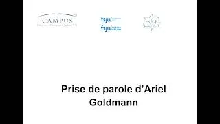 Miniature : JPN 2026 Prise de parole d'Ariel Goldmann