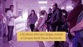 Miniature : De futurs infirmiers belges en visite sur le Campus Santé Rouen Normandie