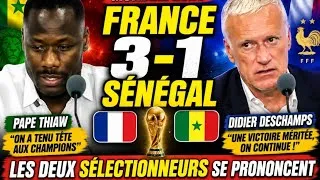 Miniature : Mondial 2026 | France 3-1 Sénégal : Didier Deschamps et Pape Thiaw analysent 