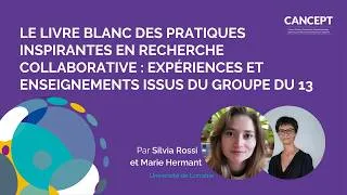 Miniature : CANCEPT Meet&Share | Le livre blanc des pratiques inspirantes en recherche collaborative