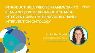 Miniature : CANCEPT Meet&Share | The Behaviour Change Intervention Ontology