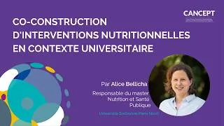 Miniature : CANCEPT Meet&Share | Co-construction d'interventions nutritionnelles en contexte universitaire