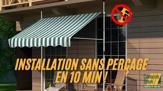 Miniature : Installation Facile du Store Banne Manuel Sans Perçage Canopée – Guide Complet !