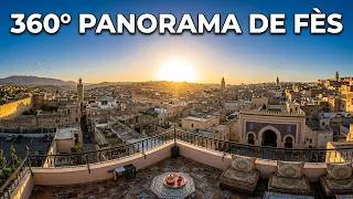 Miniature : sur un toit à Fès 360° vue panoramique de la médina #360 #maroc #vr 