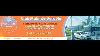 Miniature : [REPLAY] Club Mobilité Durable - Jeudi 2 octobre 2025