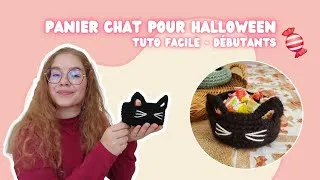Miniature : DIY Halloween 🕸️ : Panier Chat Noir au Crochet Facile