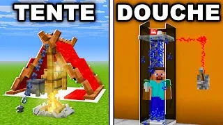 Miniature : 10 BUILDS HACKS que TU PEUX FAIRE sur Minecraft !
