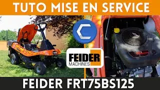 Miniature : TUTO - Mise en service + utilisation du tracteur autoporté FEIDER FRT75BS125  - Capitools