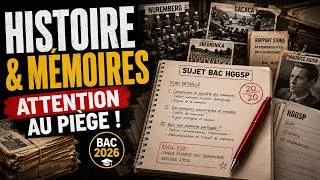 Miniature : 15 - [Sujet bac] Histoire et mémoires : plans types et exemples incontournables ! (HGGSP)