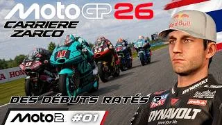 Miniature : MOTOGP 26 | #01 DES DÉBUTS RATÉS ? | CARRIÈRE ZARCO S02 | MOTO 2