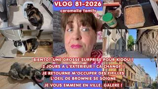 Miniature : VLOG81/2026/A VENIR GROSSE SURPRISE POUR KIDOU/DES CHATS/LA VILLE/BOWL CAKE ABRICOTS/MAKE UP