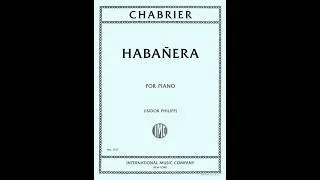 Miniature : Chabrier:   Habanera  -  Rena Kyriakou, piano
