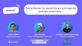 Miniature : [WEBINAR] - Décarboner la mobilité en entreprise, quelles solutions ?