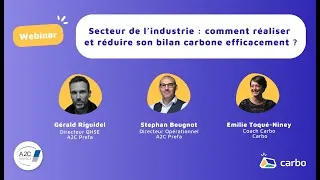 Miniature : [WEBINAR] - Secteur de l'industrie : Réaliser et réduire son bilan carbone efficacement