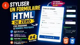 Miniature : Styliser un formulaire HTML de zéro — CSS moderne et bonnes pratiques