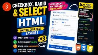 Miniature : Checkbox, radio et select en HTML — tout ce qu'il faut savoir