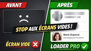 Miniature : Skeleton Loader en HTML CSS JS (Effet Shimmer) – Tutoriel Complet Frontend