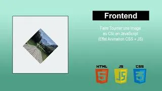 Miniature : Faire Tourner une Image au Clic en #javascript (Effet Animation #css + #js)