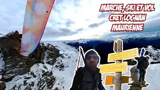 Miniature : Marche, Ski de randonnée et Vol en parapente - Crêt Lognan - Maurienne