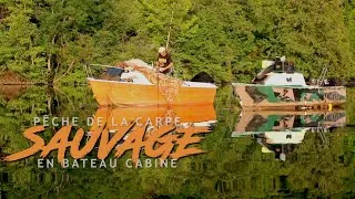 Miniature : Pêche de la carpe SAUVAGE en BATEAU CABINE