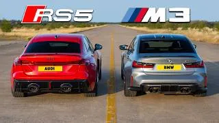 Miniature : Nouvelle Audi RS5 vs BMW M3 : DRAG RACE