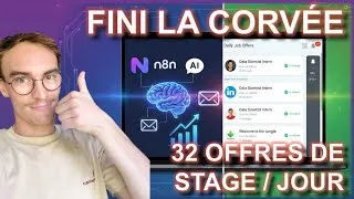 Miniature : N8N + ChatGPT : L'AUTOMATISATION QUI SAUVE ta recherche de stage