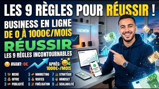 Miniature : Les 9 Règles pour Réussir en Business en Ligne (0 à 1000€/mois)