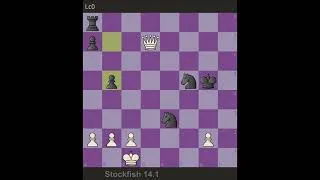Miniature : Stockfish 14.1 -  Lc0