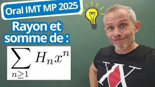 Miniature : 🫵Énorme classique : la série entière harmonique (spé/L2)