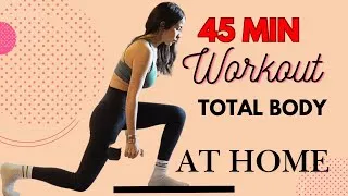 Miniature : 🏋🏽‍♀️🏠 WORKOUT TOTAL BODY A CASA – 45 MINUTI CON MANUBRI COMPLETO! 🔥 Caterina Falhi personal trainer