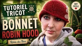 Miniature : 👉 Tutoriel Tricot Bonnet Robin Hood (Robin des Bois) RÉUSSI 🧶✨