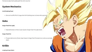 Miniature : Dbfz - Résumé du patch 1.50