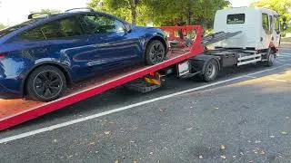 Miniature : Vacances : Ma Tesla Sur dépanneuse 😭