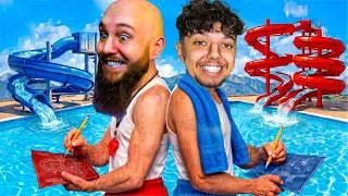 Miniature : Celui Qui Construit le Meilleur PARC AQUATIQUE Gagne ! (ft. Fuziah)