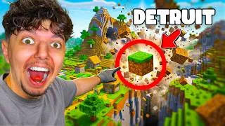 Miniature : Minecraft Mais si je Casse un Bloc, Il se Cassent Tous !