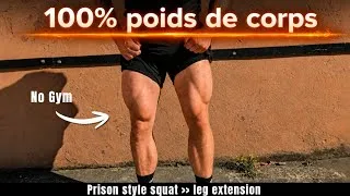 Miniature : Le PIRE entraînement jambes... Inventé en PRISON (ça fait mal)