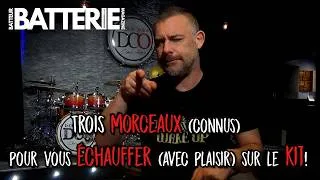 Miniature : Cours de batterie : Trois morceaux pour vous échauffer avec plaisir sur votre kit!
