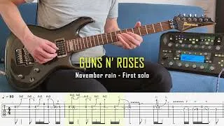 Miniature : Guns N' Roses - November rain (3 solos) - Guitar solo cover #25 #guitarsolos #gunsnroses #slash