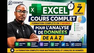 Miniature : Maîtrise EXCEL POUR L'ANALYSE DE DONNEES en 7 Heures  Cours Complet 2026  – De Zéro à Pro720p
